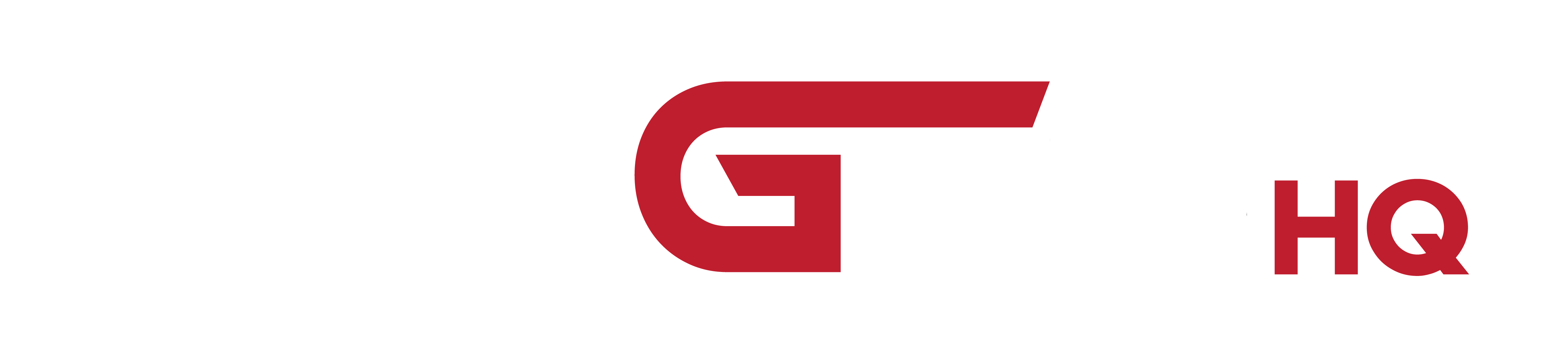 Oxigen HQ Logo in white and red.