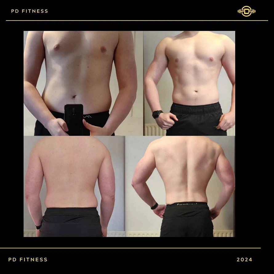 Trains four hours a week and works in IT.